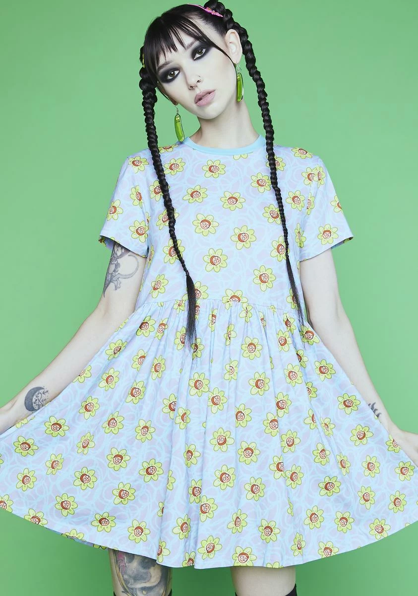 Dolls Kill X Rick And Morty Show Me The Morty Babydoll Dress