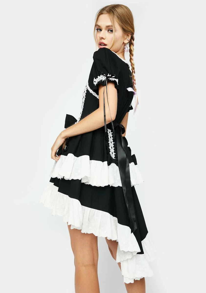 Sugar Thrillz Noir Fancy A Slice Mini Dress - Image 4