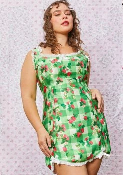 Dolls Kill X Strawberry Shortcake Plus Zing In Spring Mini Dress