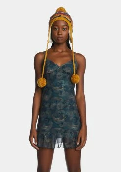 Motel Dammy Mesh Mini Dress