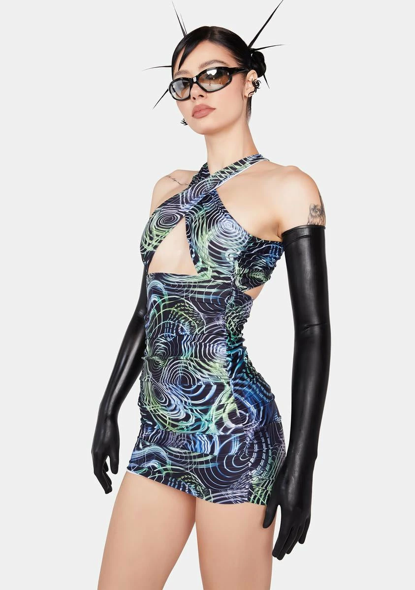 HOROSCOPEZ Pulse Effect Ruched Dress - Image 2