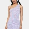 Motel Mix Space Dye Purple Mandya Mini Dress