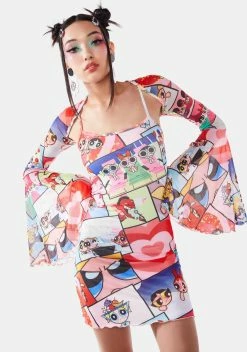 Dolls Kill X The Powerpuff Girls Power Of Three Dress Set