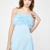 Sugar Thrillz Royal Flirty N' Thriving Marabou Dress
