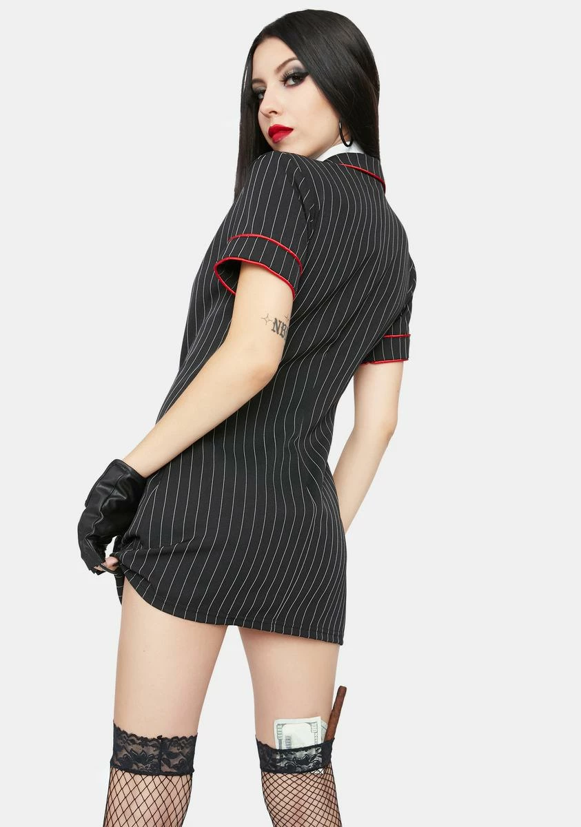 Trickz N' Treatz Mob Wife Costume Set - Image 4