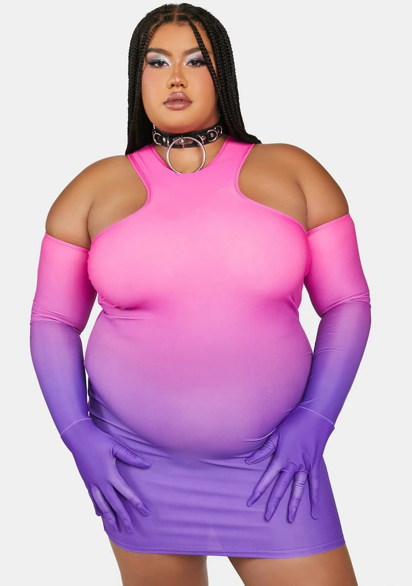 X_Oh Yes Plus Sun Goes Down Mini Dress