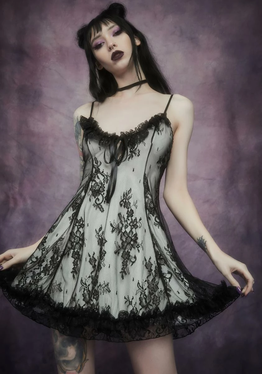 Widow Dove Faithfully Doomed Lace Dress