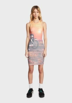 BDG Polarised Print Tank Mini Dress