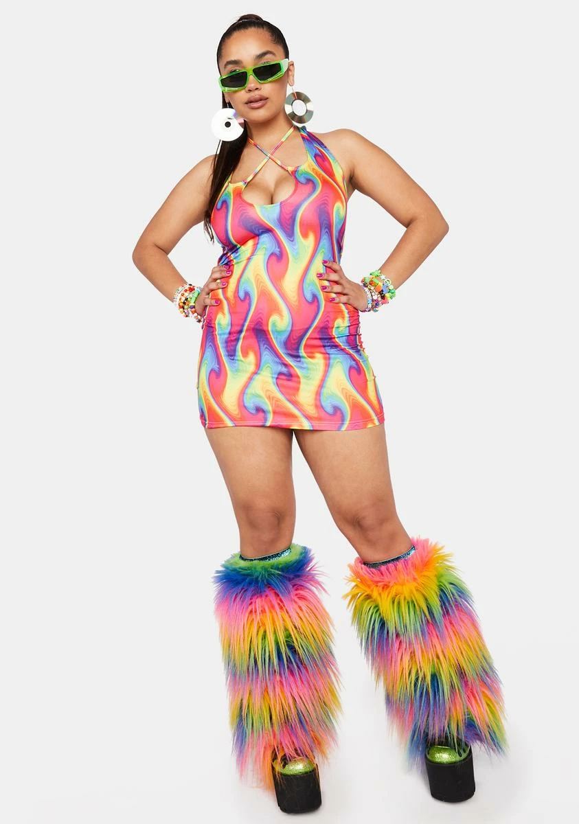 X_Wink Gal Plus Wild Heat Mini Dress - Image 3