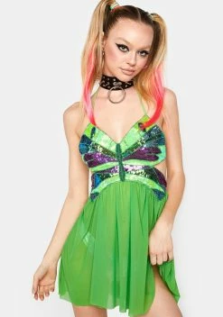 Club Exx Acid Playa Dreamin' Butterfly Dress