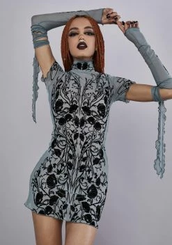 Widow Charmed Vines Mini Dress