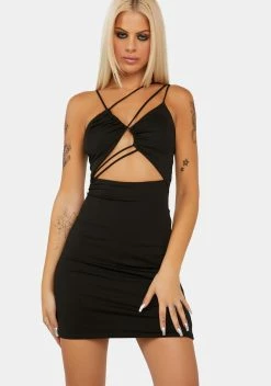 X_Cotton Candy Dark Time To Party Cutout Mini Dress