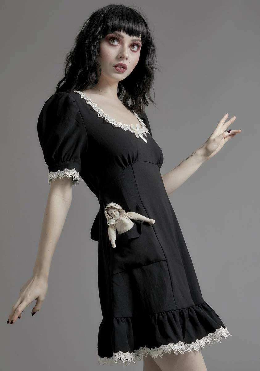 Widow Porcelain Gaze Babydoll Dress - Image 2