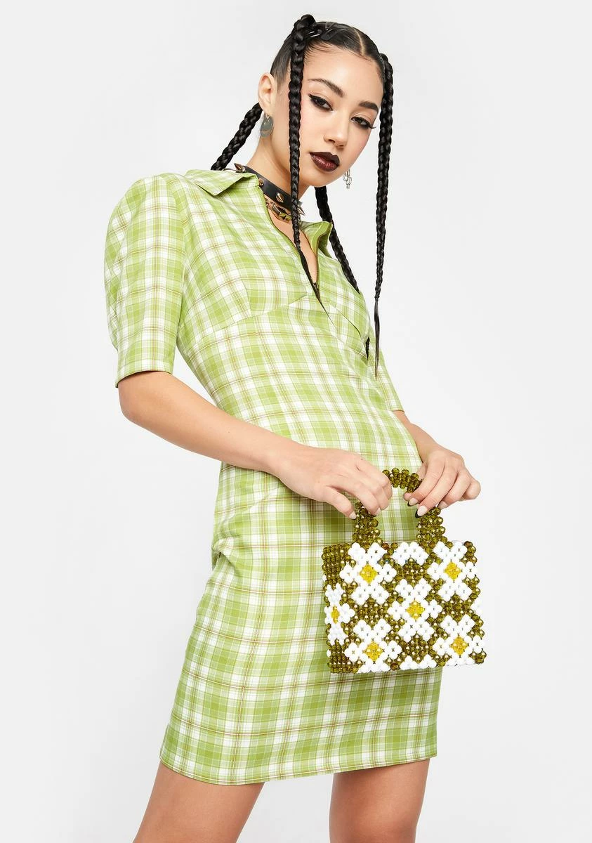 Glamorous Check Polo Shirt Dress - Image 2