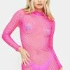 Club Exx Sweet Kinetic Kitten Fishnet Dress
