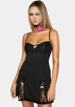 X_ Half Heart Pleasing Bites Slip Dress