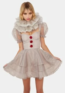 Dolls Kill X WB Horror Killer Clown Babydoll Dress