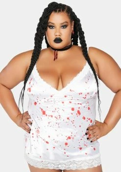 Trickz N' Treatz Plus Scream Queen Slip Dress