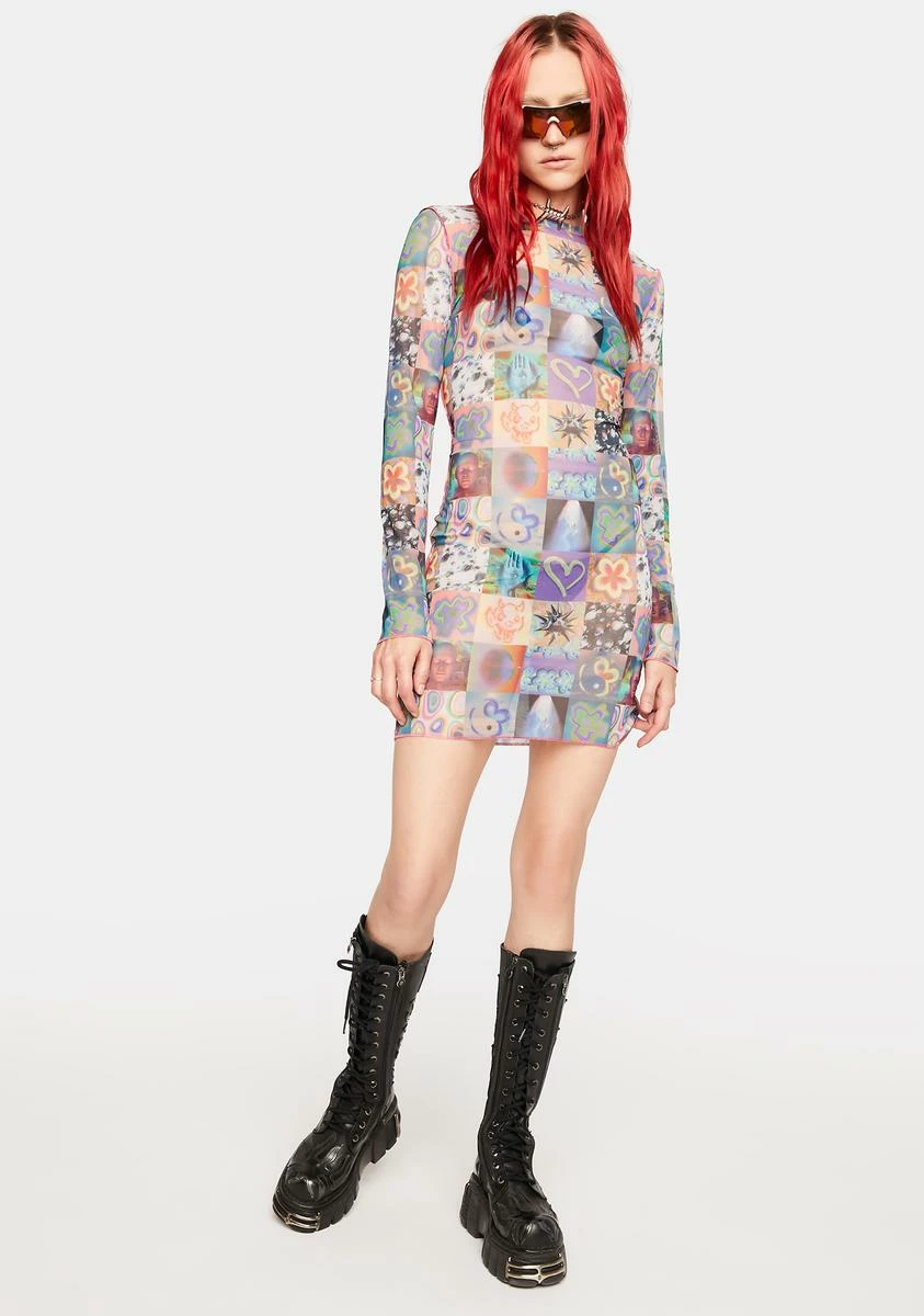 The Ragged Priest Memories Mesh Mini Dress - Image 3