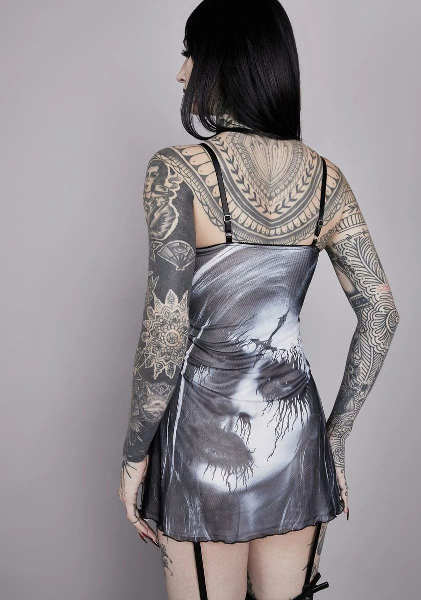 Widow Evil Summoning Mesh Dress - Image 4