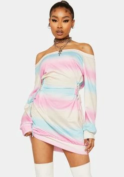 X_ Half Heart Off Your Radar Off Shoulder Dress