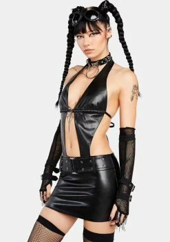 X_No Vacancy Got Your Attention Cut-Out Dress