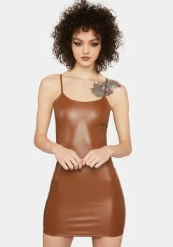 X_Popular 21 Dancing For Life Vegan Leather Dress