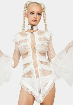 Club Exx Saints & Sinners Fishnet Mini Dress