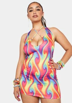X_Wink Gal Plus Wild Heat Mini Dress