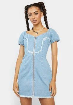 Milk It Badlands Recycled Denim Dress