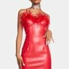 X_Hot & Delicious Cherry No Ordinary Vixen Vegan Leather Dress