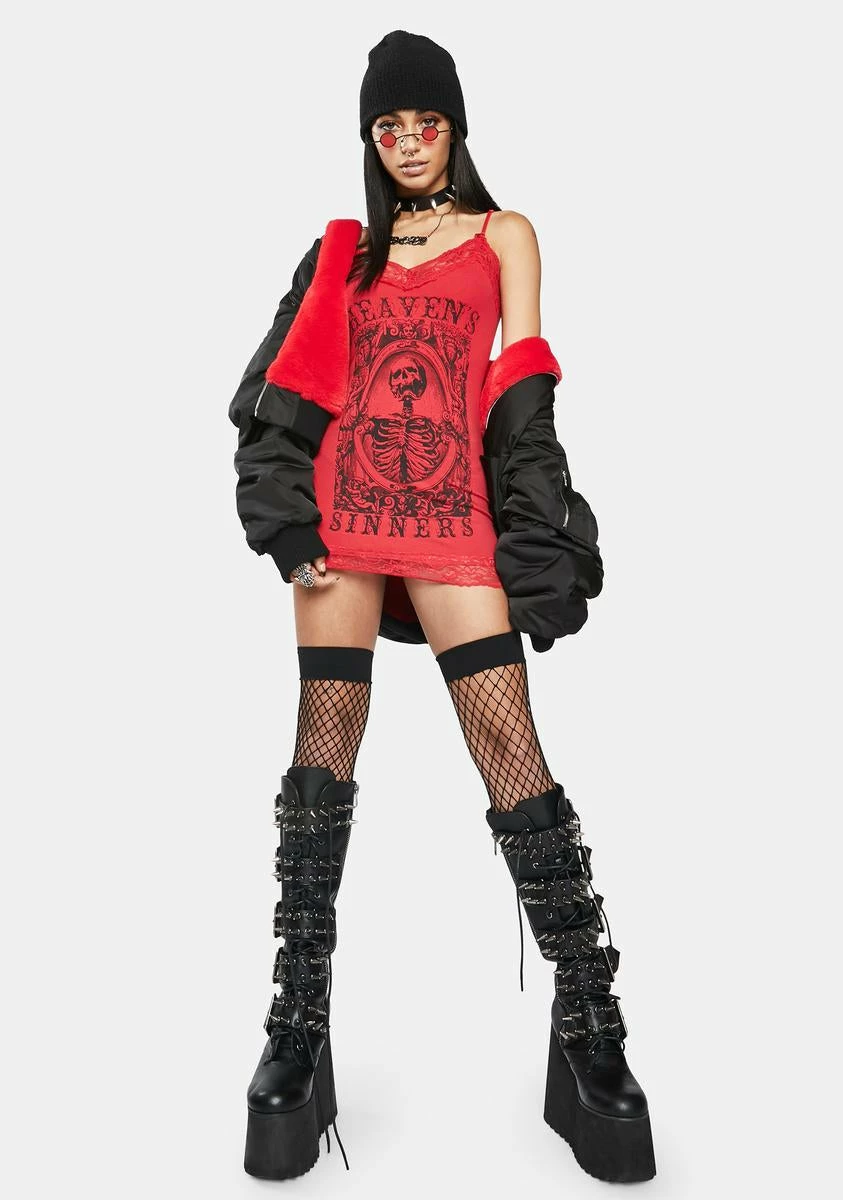 Se7en Deadly Crimson Heaven's Sinners Cami Dress - Image 3
