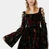 Current Mood Lean On Me Velvet Mini Dress