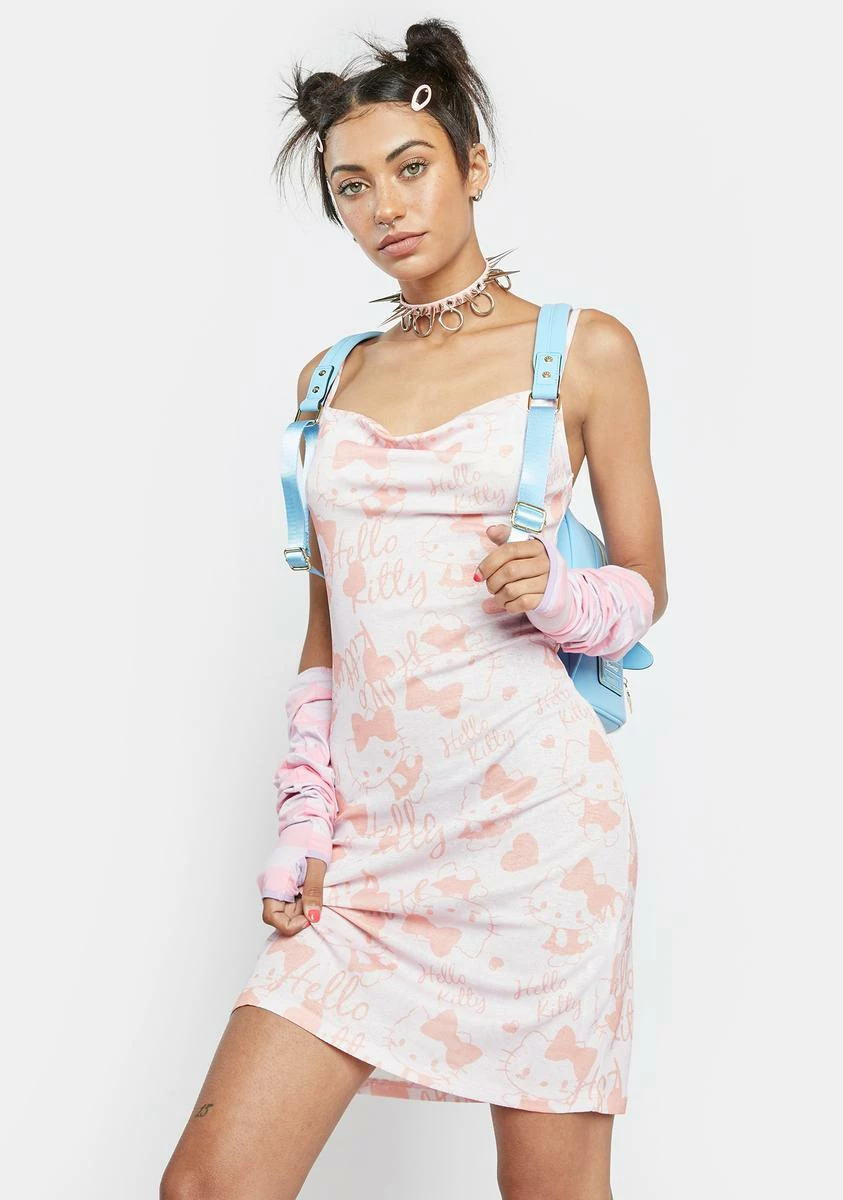 NGOrder Hello Kitty Bow And Heart Mini Dress - Image 2