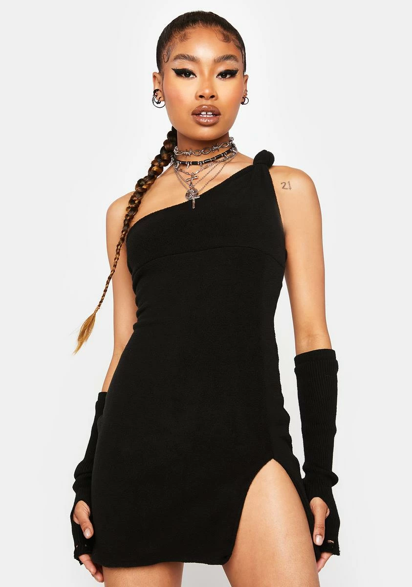 X_ Half Heart Wicked Fun Problem Bodycon Dress