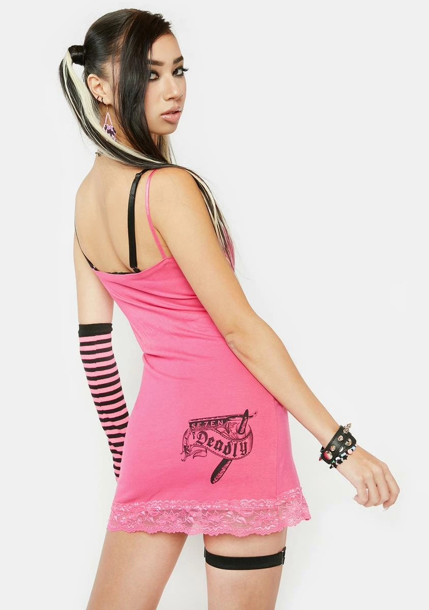 Se7en Deadly Pink Heaven's Sinners Cami Dress - Image 4