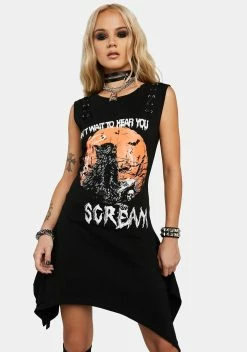 JAWBREAKER Graveyard Cat Scream Dress