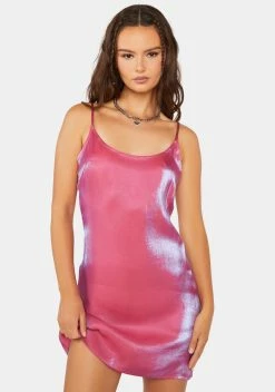 Pretty Garbage Iridescent Cami Mini Dress