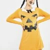 Trickz N' Treatz Carve A Smile Pumpkin Mini Dress