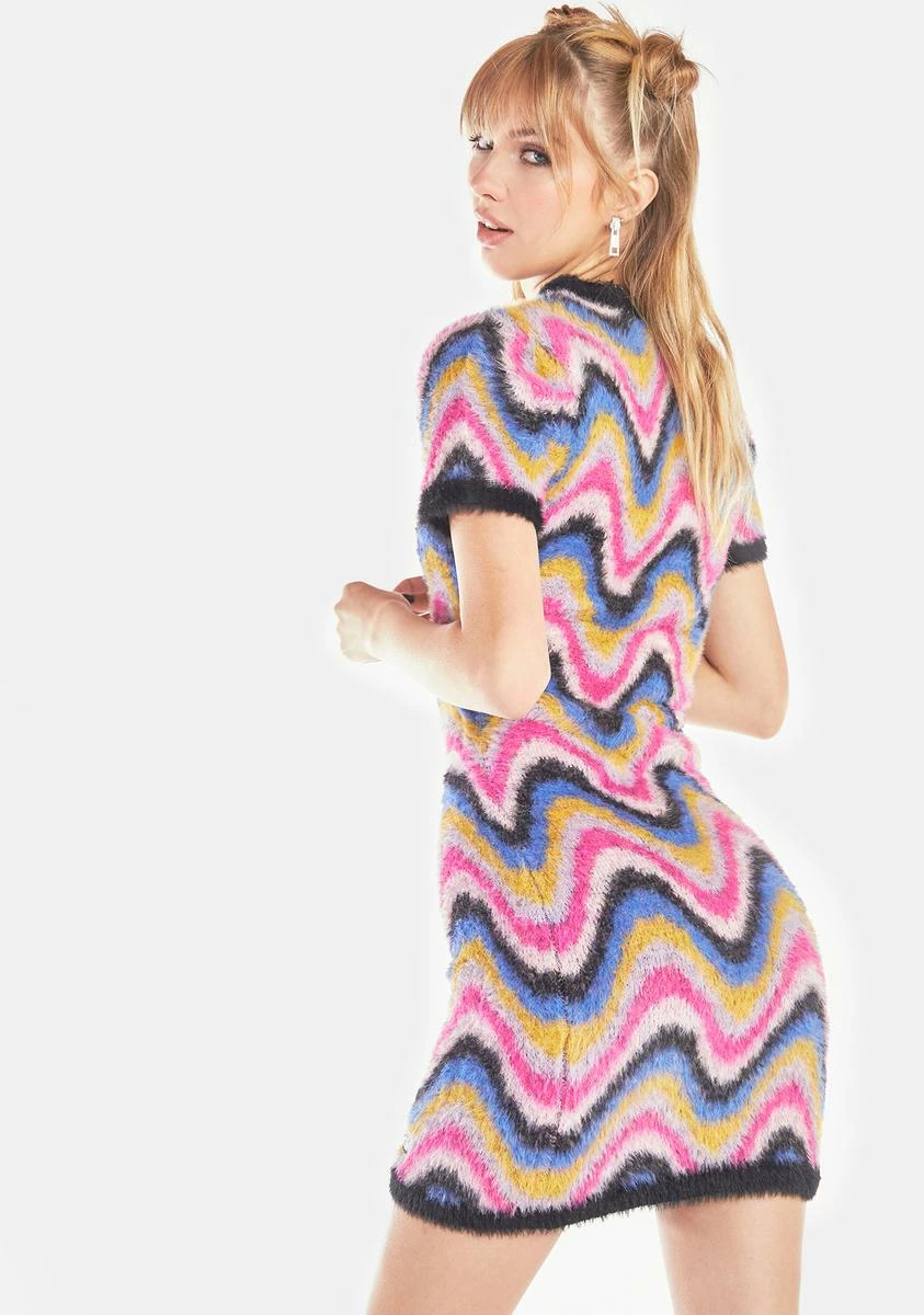 The Ragged Priest Blotter Knit Mini Dress - Image 4