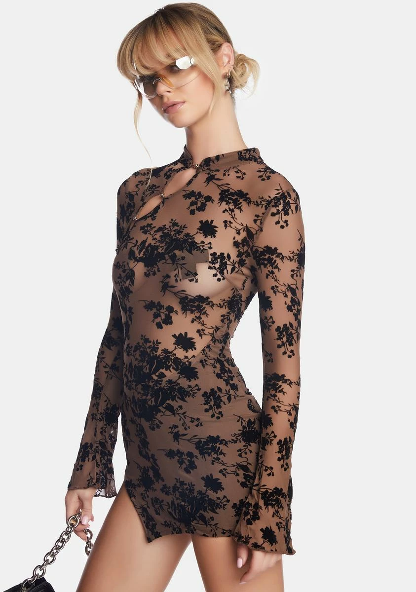 X_New Pink Chocolate Make A Move Mini Dress - Image 2