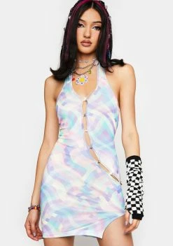 X_New Pink Whole Other Level Mini Dress