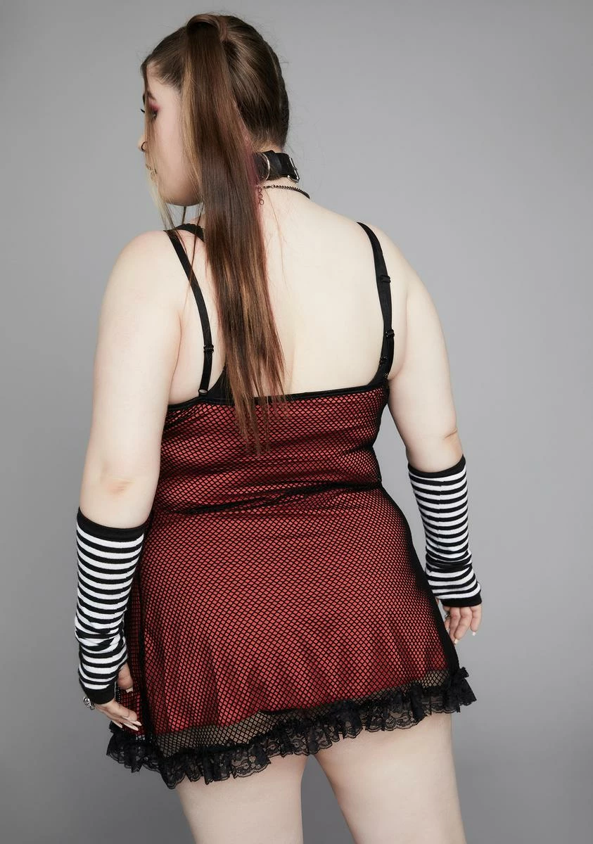 Widow Plus Shed Ur Skin Fishnet Mini Dress - Image 4