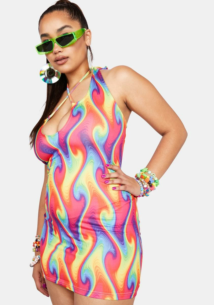 X_Wink Gal Plus Wild Heat Mini Dress - Image 2