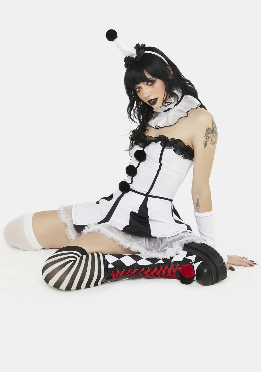 Trickz N' Treatz Classic Clown Girl Costume Set - Image 2