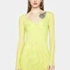 X_TIC TOC Honey Not Fade Away Mesh Bodycon Dress