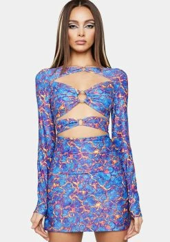 Ivy Berlin Lava Girl Cut-Out Dress