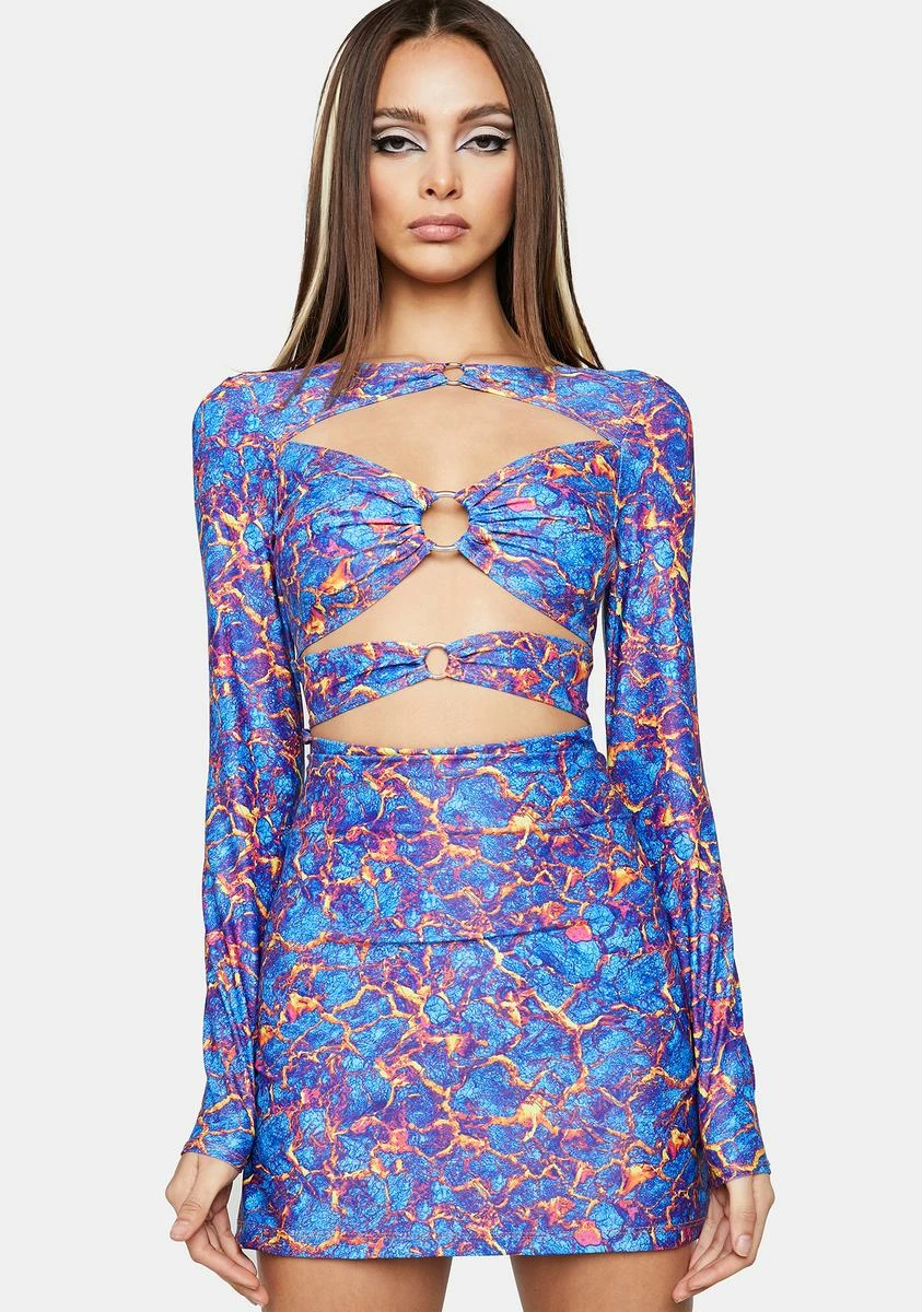 Ivy Berlin Lava Girl Cut-Out Dress