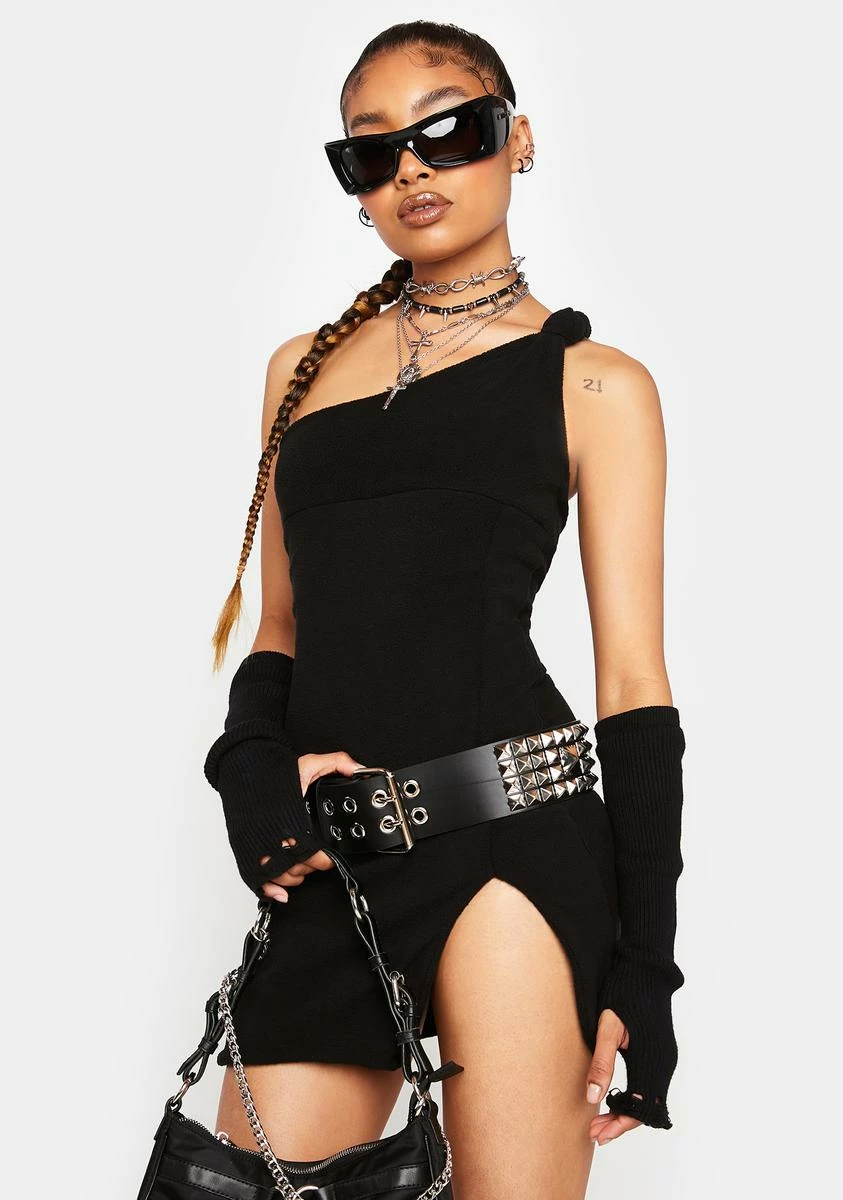 X_ Half Heart Wicked Fun Problem Bodycon Dress - Image 2