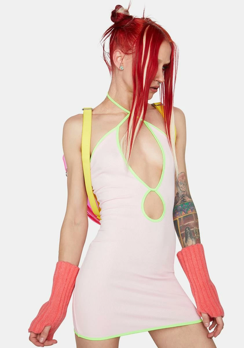 X_ Half Heart Meet Me At The Boardwalk Mini Dress - Image 2